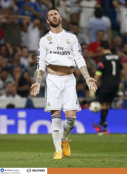 La delusione di Sergio Ramos. Reuters